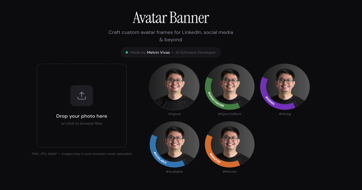 Avatar Banner — Custom Avatar Frames